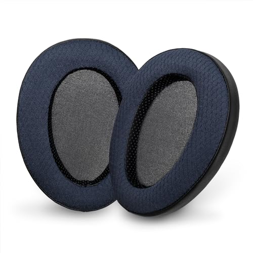 Voarmaks Ohrpolster aus Memory-Schaum für Hifiman Arya Ananda Edition XS X HE1000se HE1000 V2 Jade II Kopfhörer-Ersatz-Ohrpolster (blaues Polyester-Hybrid) von Voarmaks
