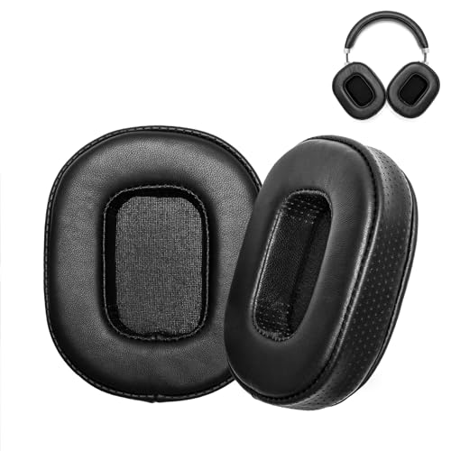 Voarmaks Ohrpolster aus echtem Lammfell aus echtem Leder, kompatibel mit Oppo PM1 PM2 Kopfhörer Schaffell von Voarmaks