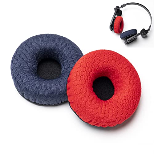 Voarmaks Hochwertige Schaumstoff-Ohrpolster, kompatibel mit Koss Porta Pro PP KSC35 KSC75 KSC55 Kopfhörern (blau-rot) von Voarmaks