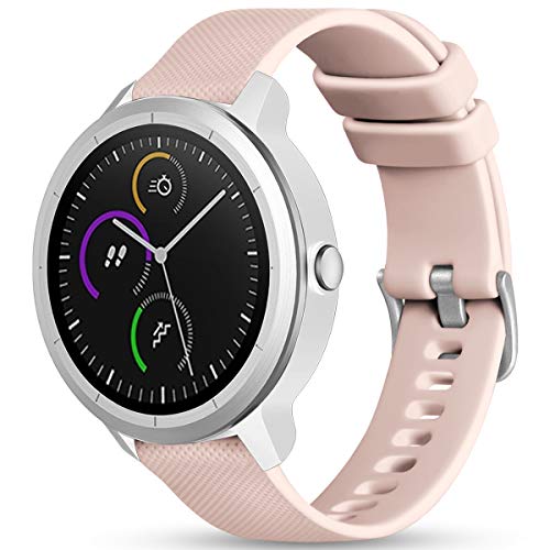 Vobafe Garmin Armband 20mm Kompatibel mit Vivoactive 3/Venu 2 Plus/Venu sq/Vivomove HR, Weiche Silikon Armbänder Sport Ersatzband für Garmin Fenix 7S/Forerunner 55/245/645 Music, Rosa Vobafe Garmin Armband 20mm Kompatibel mit Vivoactive 3/Venu 2 Plus/Venu sq/Vivomove HR, Weiche Silikon Armbänder Sport Ersatzband für Garmin Fenix 7S/Forerunner 55/245/645 Music, Rosa von Vobafe