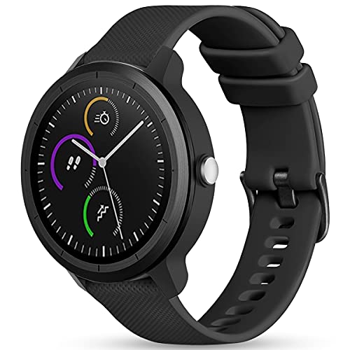 Vobafe Garmin Armband 20mm Kompatibel mit Vivoactive 3/Venu 2 Plus/Venu sq/Vivomove HR, Weiche Silikon Armbänder Sport Ersatzband für Garmin Fenix 7S/Forerunner 55/245/645 Music, Schwarz Vobafe Garmin Armband 20mm Kompatibel mit Vivoactive 3/Venu 2 Plus/Venu sq/Vivomove HR, Weiche Silikon Armbänder Sport Ersatzband für Garmin Fenix 7S/Forerunner 55/245/645 Music, Schwarz von Vobafe