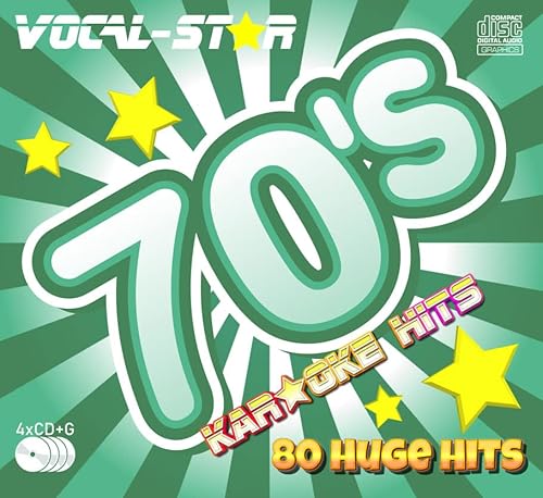 Vocal-Star 70er Jahre Karaoke CD CDG Disc Pack 4 CDs 80 Lieder von Vocal-Star