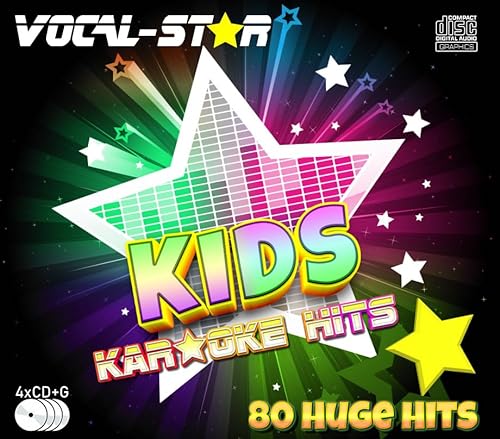 Vocal-Star Kinder Karaoke CDG CD + G Disc Set - 80 Lieder 4 Discs von Vocal-Star