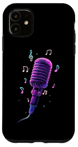 Mikrofon | Sänger | Karaoke-Musik Hülle für iPhone 11 Mikrofon | Sänger | Karaoke-Musik Hülle für iPhone 11 von Vocal Vibes Apparel – Music Lover Outfit