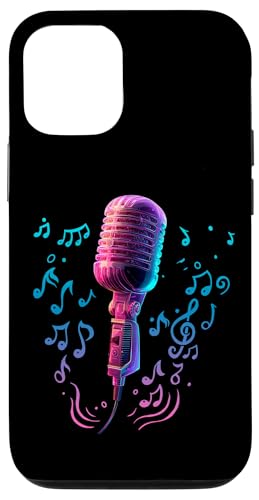Mikrofon | Sänger | Karaoke-Musik Hülle für iPhone 12/12 Pro Mikrofon | Sänger | Karaoke-Musik Hülle für iPhone 12/12 Pro von Vocal Vibes Apparel – Music Lover Outfit