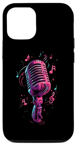 Mikrofon | Sänger | Karaoke-Musik Hülle für iPhone 12/12 Pro Mikrofon | Sänger | Karaoke-Musik Hülle für iPhone 12/12 Pro von Vocal Vibes Apparel – Music Lover Outfit