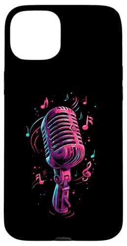 Mikrofon | Sänger | Karaoke-Musik Hülle für iPhone 15 Plus Mikrofon | Sänger | Karaoke-Musik Hülle für iPhone 15 Plus von Vocal Vibes Apparel – Music Lover Outfit