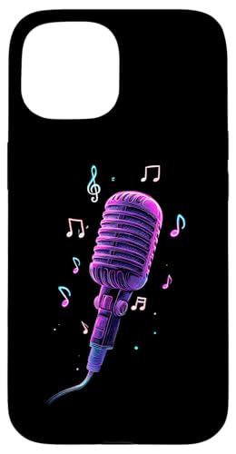 Mikrofon | Sänger | Karaoke-Musik Hülle für iPhone 15 Mikrofon | Sänger | Karaoke-Musik Hülle für iPhone 15 von Vocal Vibes Apparel – Music Lover Outfit