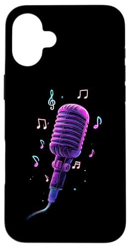 Mikrofon | Sänger | Karaoke-Musik Hülle für iPhone 16 Plus Mikrofon | Sänger | Karaoke-Musik Hülle für iPhone 16 Plus von Vocal Vibes Apparel – Music Lover Outfit