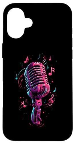 Mikrofon | Sänger | Karaoke-Musik Hülle für iPhone 16 Plus Mikrofon | Sänger | Karaoke-Musik Hülle für iPhone 16 Plus von Vocal Vibes Apparel – Music Lover Outfit