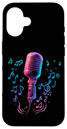 Mikrofon | Sänger | Karaoke-Musik Hülle für iPhone 16 Mikrofon | Sänger | Karaoke-Musik Hülle für iPhone 16 von Vocal Vibes Apparel – Music Lover Outfit