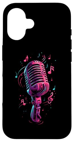 Mikrofon | Sänger | Karaoke-Musik Hülle für iPhone 16 Mikrofon | Sänger | Karaoke-Musik Hülle für iPhone 16 von Vocal Vibes Apparel – Music Lover Outfit