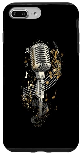 Mikrofon | Sänger | Karaoke-Musik Hülle für iPhone 7 Plus/8 Plus Mikrofon | Sänger | Karaoke-Musik Hülle für iPhone 7 Plus/8 Plus von Vocal Vibes Apparel – Music Lover Outfit