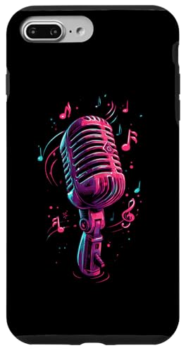 Mikrofon | Sänger | Karaoke-Musik Hülle für iPhone 7 Plus/8 Plus Mikrofon | Sänger | Karaoke-Musik Hülle für iPhone 7 Plus/8 Plus von Vocal Vibes Apparel – Music Lover Outfit