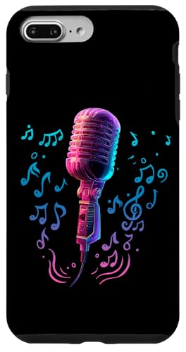 Mikrofon | Sänger | Karaoke-Musik Hülle für iPhone 7 Plus/8 Plus Mikrofon | Sänger | Karaoke-Musik Hülle für iPhone 7 Plus/8 Plus von Vocal Vibes Apparel – Music Lover Outfit