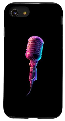 Mikrofon | Sänger | Karaoke-Musik Hülle für iPhone SE (2020) / 7 / 8 von Vocal Vibes Apparel – Music Lover Outfit