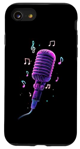 Mikrofon | Sänger | Karaoke-Musik Hülle für iPhone SE (2020) / 7 / 8 von Vocal Vibes Apparel – Music Lover Outfit