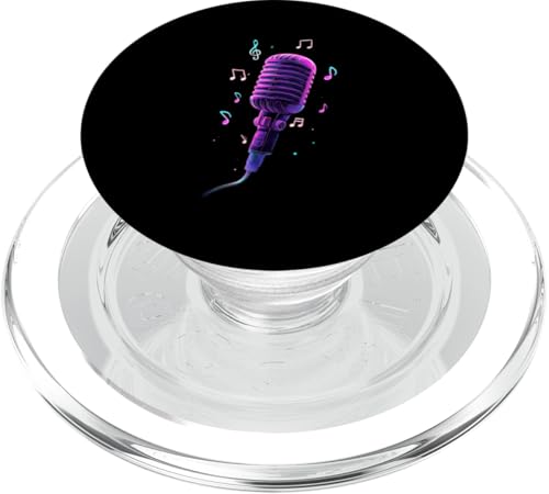 Mikrofon | Sänger | Karaoke-Musik PopSockets PopGrip für MagSafe Mikrofon | Sänger | Karaoke-Musik PopSockets PopGrip für MagSafe von Vocal Vibes Apparel – Music Lover Outfit