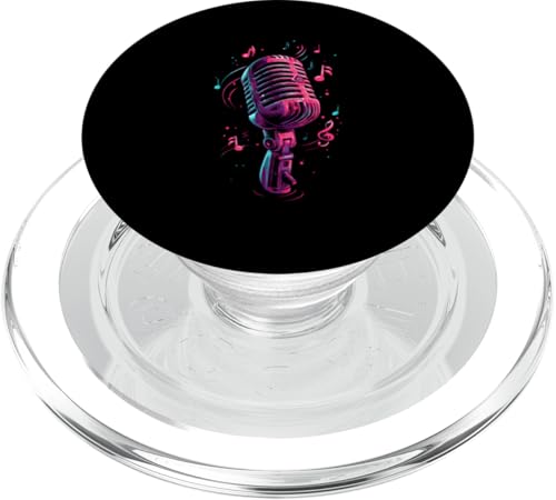 Mikrofon | Sänger | Karaoke-Musik PopSockets PopGrip für MagSafe Mikrofon | Sänger | Karaoke-Musik PopSockets PopGrip für MagSafe von Vocal Vibes Apparel – Music Lover Outfit