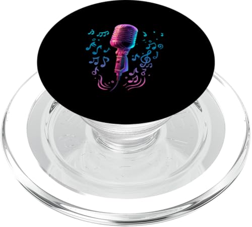 Mikrofon | Sänger | Karaoke-Musik PopSockets PopGrip für MagSafe Mikrofon | Sänger | Karaoke-Musik PopSockets PopGrip für MagSafe von Vocal Vibes Apparel – Music Lover Outfit