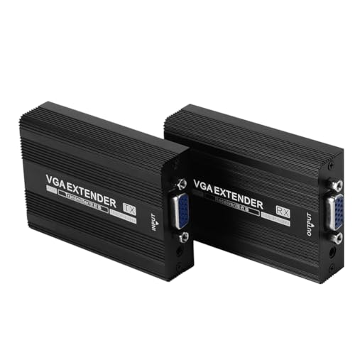 Vocdikficy 150M VGA Netzwerk Extender RJ45 VGA Extender Audio Sender Empfänger Unterstützung POE Netzteil EU Stecker 1Set Vocdikficy 150M VGA Netzwerk Extender RJ45 VGA Extender Audio Sender Empfänger Unterstützung POE Netzteil EU Stecker 1Set von Vocdikficy