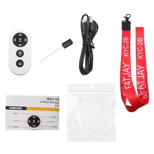 Vocdikficy 2,4G Funkfernbedienung mit Wasserdichtem Empfänger 4-Kanal Mini Funkfernbedienung für RC Auto Boot Vocdikficy 2,4G Funkfernbedienung mit Wasserdichtem Empfänger 4-Kanal Mini Funkfernbedienung für RC Auto Boot von Vocdikficy