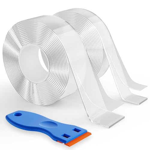 Vocdikficy 2 Rollen Doppelseitiges Klebeband, Strapazierfähig, Transparentes, Entfernbares Nano-Klebeband zum Aufhängen Von Postern, Teppichen und Bildern Vocdikficy 2 Rollen Doppelseitiges Klebeband, Strapazierfähig, Transparentes, Entfernbares Nano-Klebeband zum Aufhängen Von Postern, Teppichen und Bildern von Vocdikficy