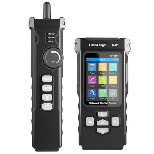 Vocdikficy -8506 Netzwerkkabeltester Unterstützt Test/IP-Scan/Netzwerk-Portgeschwindigkeit. Multifunktions-Kabel-Tracker-Suchtool Vocdikficy -8506 Netzwerkkabeltester Unterstützt Test/IP-Scan/Netzwerk-Portgeschwindigkeit. Multifunktions-Kabel-Tracker-Suchtool von Vocdikficy