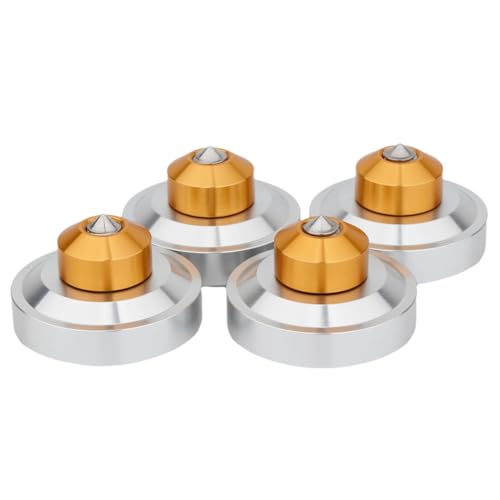 Vocdikficy Aluminium-Isolationsspike-Füße, Ständer, Dämpferpolster für HiFi-Audio-AMP-Gehäuse, Lautsprecher, Plattenspieler, Schallplatte Vocdikficy Aluminium-Isolationsspike-Füße, Ständer, Dämpferpolster für HiFi-Audio-AMP-Gehäuse, Lautsprecher, Plattenspieler, Schallplatte von Vocdikficy