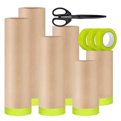 Vocdikficy Autolackierpapierrolle, Malerpapier zum Aufkleben und Abdecken, zum Lackieren Von Autos, 6 Rollen Vocdikficy Autolackierpapierrolle, Malerpapier zum Aufkleben und Abdecken, zum Lackieren Von Autos, 6 Rollen von Vocdikficy