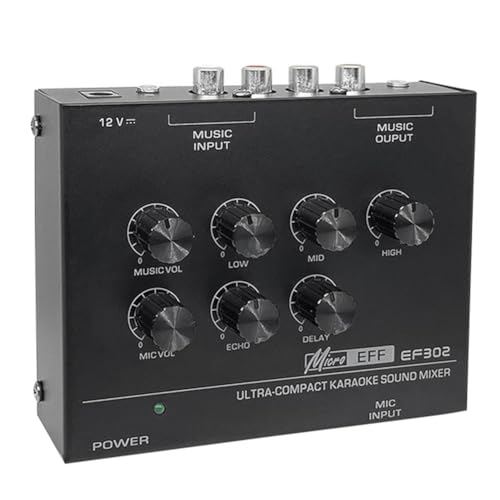 Vocdikficy EF302 Soundmischpult USB Audiomixer Mikrofon Aufnahmeeffekte Audiomixer EU-Stecker von Vocdikficy
