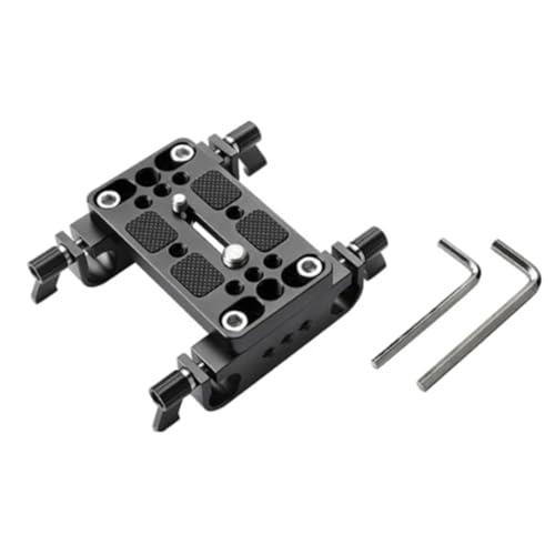 Vocdikficy Kamera-Montageplatte Pro DSLR-Schulterhalterung Stativmontageplatte mit Objektivhalterung 15-Mm-Stangen (B) von Vocdikficy