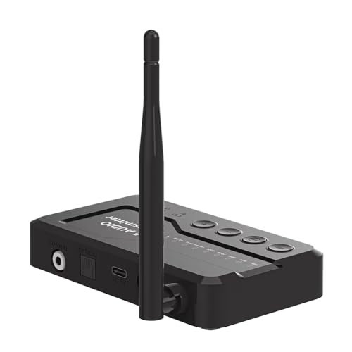 Vocdikficy LE Audio Bluetooth 5.3 Audio-Transmitter-Adapter für TV-Kopfhörer mit Verlustfreiem Auracast LC3 zum Spielen und Musikschauen von Vocdikficy