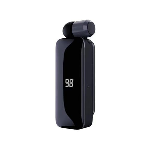 Vocdikficy LED-Power-Digitalanzeige, Kabellose Bluetooth-Kopfhörer, Einziehbarer Kragenclip, Einzelnes Headset, Einziehbar mit Draht, Langlebig Vocdikficy LED-Power-Digitalanzeige, Kabellose Bluetooth-Kopfhörer, Einziehbarer Kragenclip, Einzelnes Headset, Einziehbar mit Draht, Langlebig von Vocdikficy