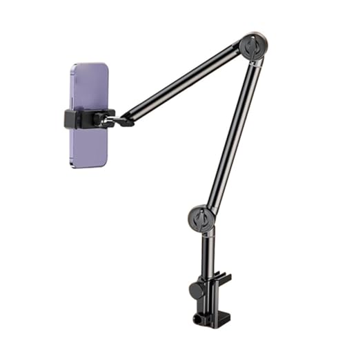 Vocdikficy Lazy Handyhalter Universal Handyhalter Am Bett Dreiteiliger Mechanischer Arm Spiralbasis A von Vocdikficy