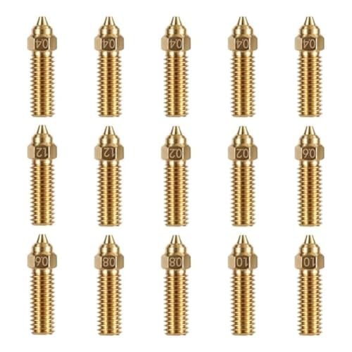 Vocdikficy Messing-Düsen-Set, K1-Düsen-Set für 3D-Drucker, Düsen-Set, Druckerzubehör für K1, K1 Max. 15 Stück Vocdikficy Messing-Düsen-Set, K1-Düsen-Set für 3D-Drucker, Düsen-Set, Druckerzubehör für K1, K1 Max. 15 Stück von Vocdikficy