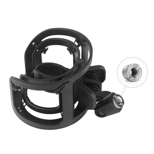 Vocdikficy Mikrofon-Stoßdämpfer, Verstellbarer Mikrofonständer für Alle Mikrofongrößen Von 20-65 Mm, 3/8-Schraube von Vocdikficy