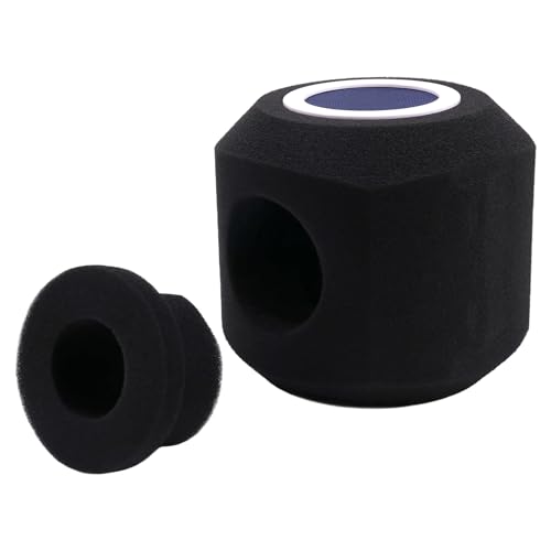 Vocdikficy Mikrofon Wind -Filter Schild Akustik für Aufnahmestudios Mikrofon Schallabsorbierender Schaumstoff B von Vocdikficy