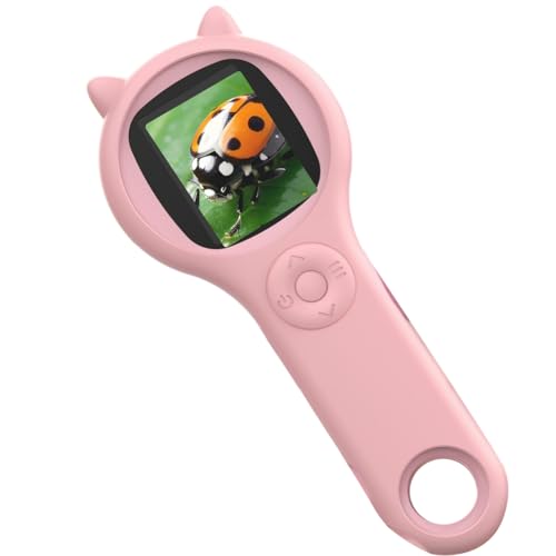 Vocdikficy Mikroskop für Kinder - Tragbares Digitales Handmikroskop mit Lupe für Kinder, Pädagogisches Wissenschaftsspielzeug, Rosa Vocdikficy Mikroskop für Kinder - Tragbares Digitales Handmikroskop mit Lupe für Kinder, Pädagogisches Wissenschaftsspielzeug, Rosa von Vocdikficy