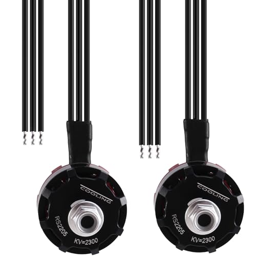 Vocdikficy Modellflugzeug Vier-Achsen-Traverser RS2205 2300kv Motor FPV Bürstenloser Motor Positiv- und Negativdrehung 2205 2300 CCW von Vocdikficy
