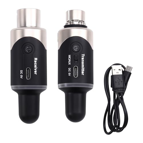 Vocdikficy Neuer U801 UHF Wireless XLR Sender und Empfänger Mikrofonkonverter Drahtloses Mikrofon für Live-Interview/Studio von Vocdikficy