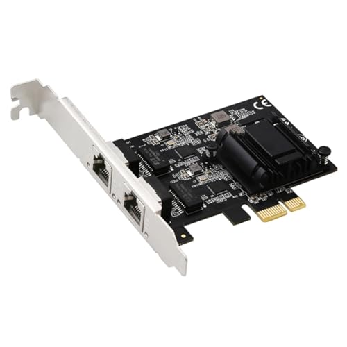 Vocdikficy PCIE zu 2-Port 2,5G Gigabit Netzwerkkartenserver Desktop Soft Routing 2500M Hochgeschwindigkeits-RJ45 RTL8125BG ABS von Vocdikficy