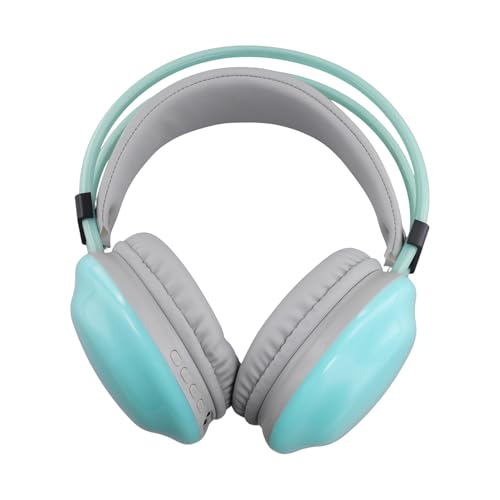 Vocdikficy RGB-Gaming-Kopfhörer, kabelloser Bluetooth-Kopfhörer, E-Sport-Spiel-Headset, dynamische Beleuchtung, Computer-Kopfhörer, Mintgrün von Vocdikficy