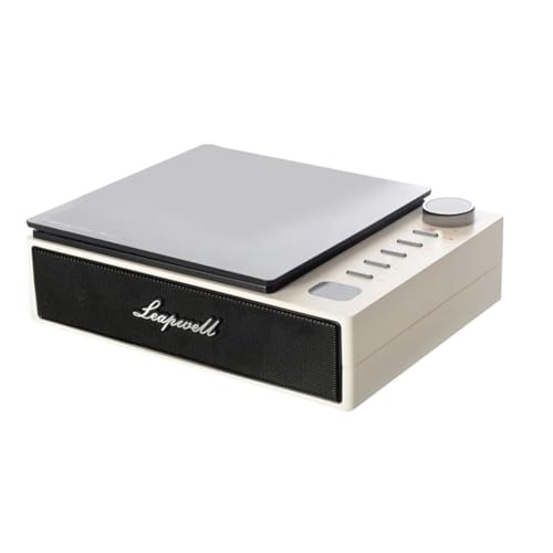 Vocdikficy Tragbarer CD-Player, Kabellose Bluetooth-Lautsprecher, UKW-Radio, Musikalbum-Player, Heim-CD-Gerät, Englisch, AB-Repeater von Vocdikficy