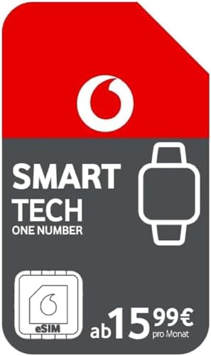 Vodafone OneNumber eSIM | Exklusiv für Vodafone Mobilfunk-Kunden | bis zu 350€ Amazon-Gutschein | Nutze Deine Rufnummer auf mehreren Geräten zeitgleich | Ideal für z.B. Smartwatch | 24 Monate Laufzeit von Vodafone