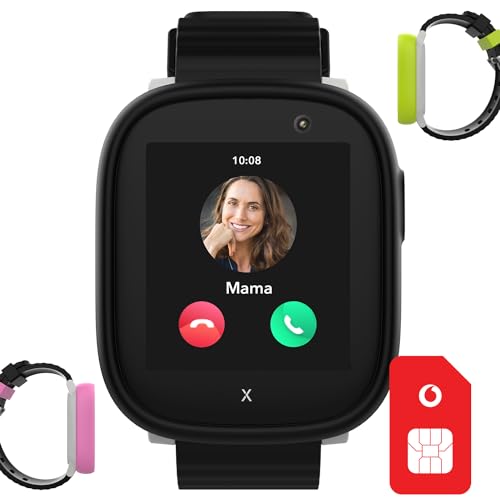Vodafone Xplora X6 Play NanoSIM - Smartwatch für Kinder inkl. SIM-Karte Netz, 50€ Amazon-Gutschein (nach SIM Registrierung), 4G Anrufe, IP68, Schulmodus, SOS Funktion, GPS, Kamera, 1.52'' Display von Vodafone