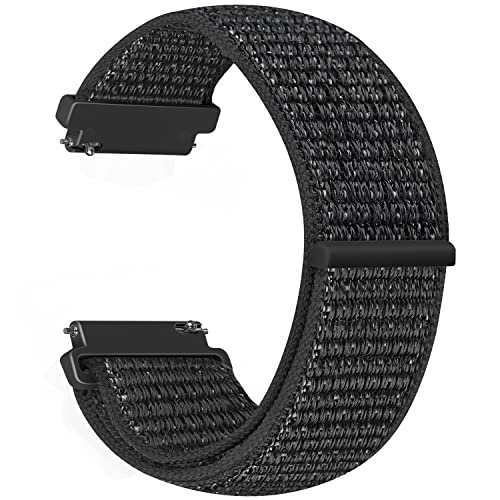 Vodtian 20mm Nylon Armband Kompatibel mit Samsung Galaxy Watch 6/5/4 40mm 44mm/Galaxy Watch 5 Pro 45mm/Watch 6 Classic/Watch 4 Classic/Active 2/Garmin vivoactive3/5,Sport Uhrenarmband für Damen Herren von Vodtian