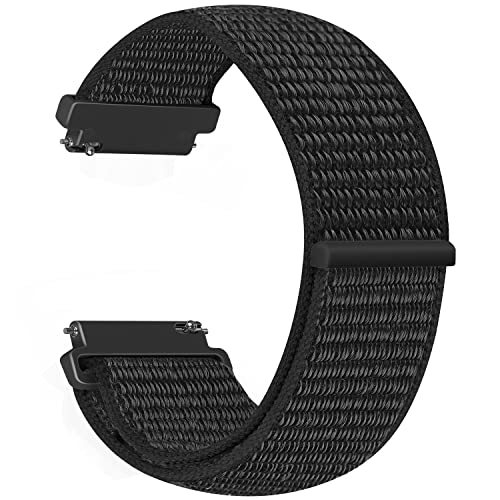 Vodtian 20mm Nylon Armband Kompatibel mit Samsung Galaxy Watch 6/5/4 40mm 44mm/Galaxy Watch 5 Pro 45mm/Watch 6 Classic/Watch 4 Classic/Active 2/Garmin vivoactive3/5,Sport Uhrenarmband für Damen Herren von Vodtian