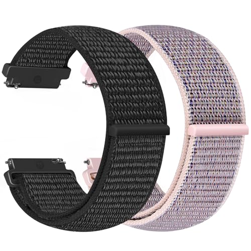 Vodtian 24mm Nylon Armband Kompatibel mit Suunto 9/9 Baro/9 Titanium/9 GPS/Suunto 7/D5/ Spartan Sport/Traverse 24mm/Ticwatch Pro 5/Fossil Q Machine Hybrid/Nate Hybrid, Uhrenarmband für Damen Herren von Vodtian