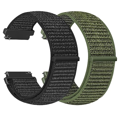 Vodtian 24mm Nylon Armband Kompatibel mit Suunto 9/9 Baro/9 Titanium/9 GPS/Suunto 7/D5/ Spartan Sport/Traverse 24mm/Ticwatch Pro 5/Fossil Q Machine Hybrid/Nate Hybrid, Uhrenarmband für Damen Herren von Vodtian
